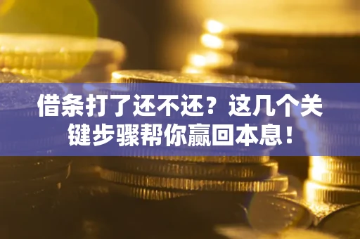 济南借条打了还不还？这几个关键步骤帮你赢回本息！