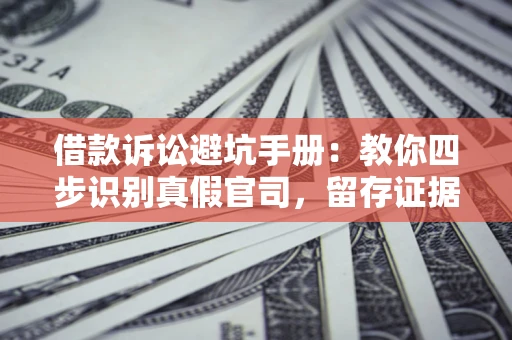 济南借款诉讼避坑手册：教你四步识别真假官司，留存证据不踩雷