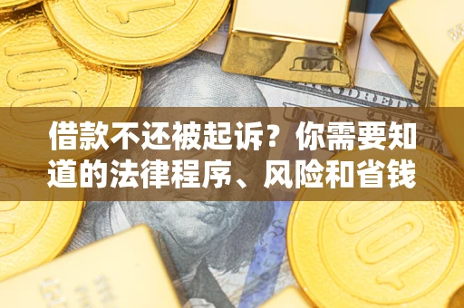 济南借款不还被起诉？你需要知道的法律程序、风险和省钱技巧